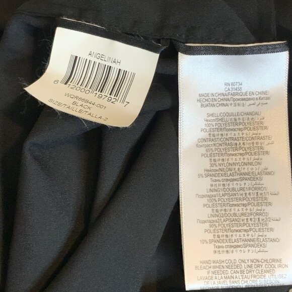 BCBG Max Azria Black Angelina Strappy Open Back Maxi Dress NWT,  Size 2 - Picture 9 of 9